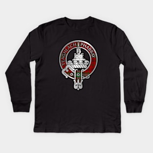 Clan Morrison Crest & Tartan Kids Long Sleeve T-Shirt